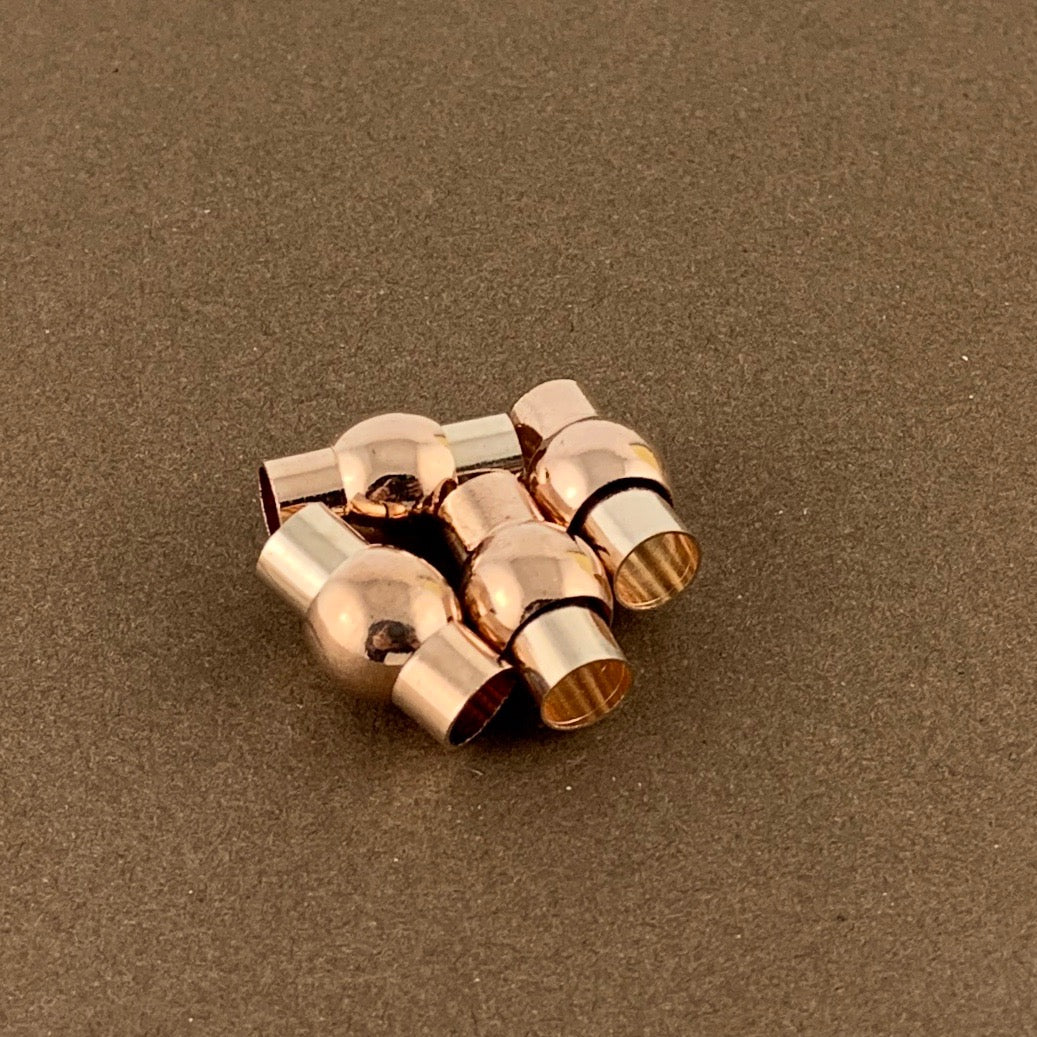 Leather Jewelry Magnetic Locks 2 sets, Rose Gold| Bellaire Wholesale