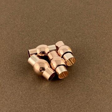 Leather Jewelry Magnetic Locks 2 sets, Rose Gold| Bellaire Wholesale