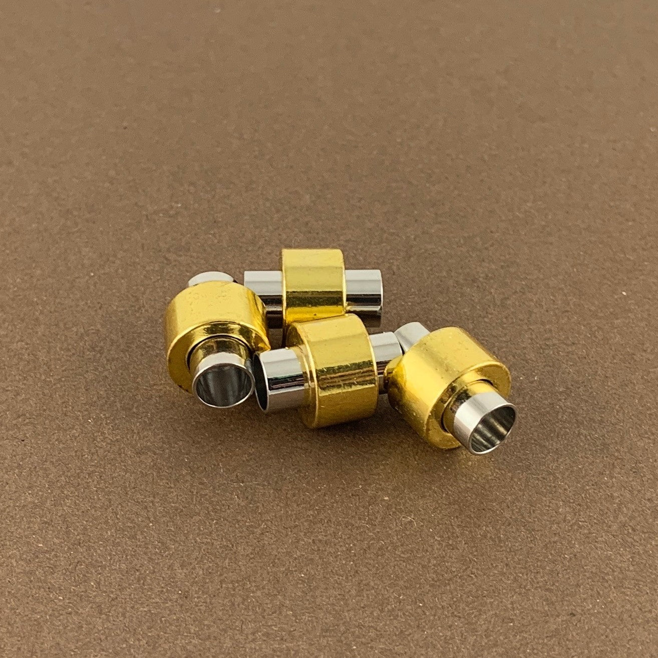 Gold Plated Leather Jewelry Magnetic Locks 2 sets | Bellaire Wholesale