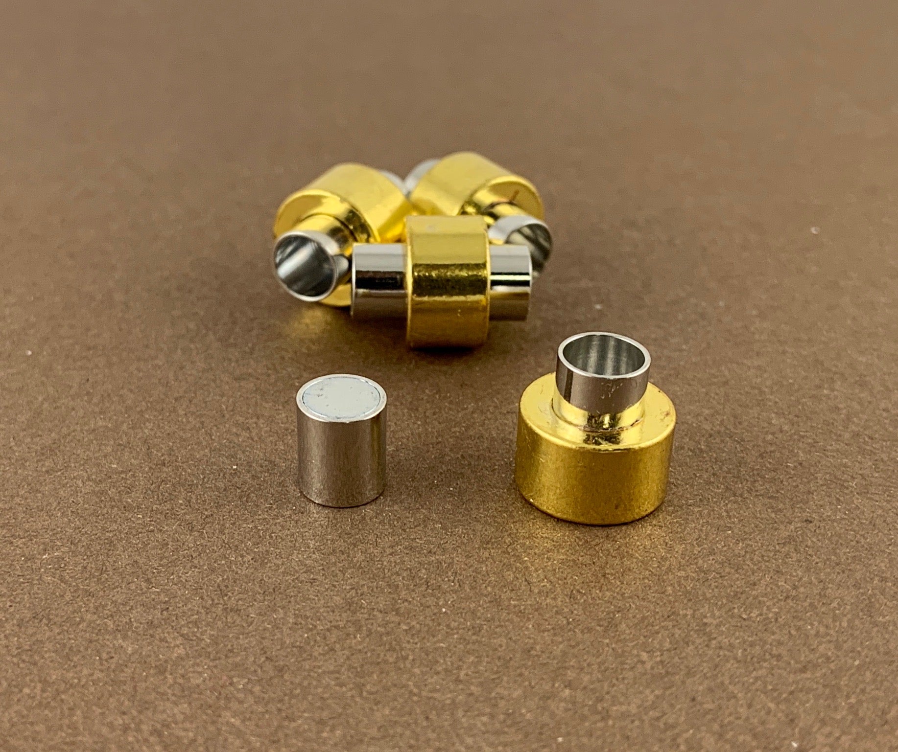 Gold Plated Leather Jewelry Magnetic Locks 2 sets | Bellaire Wholesale