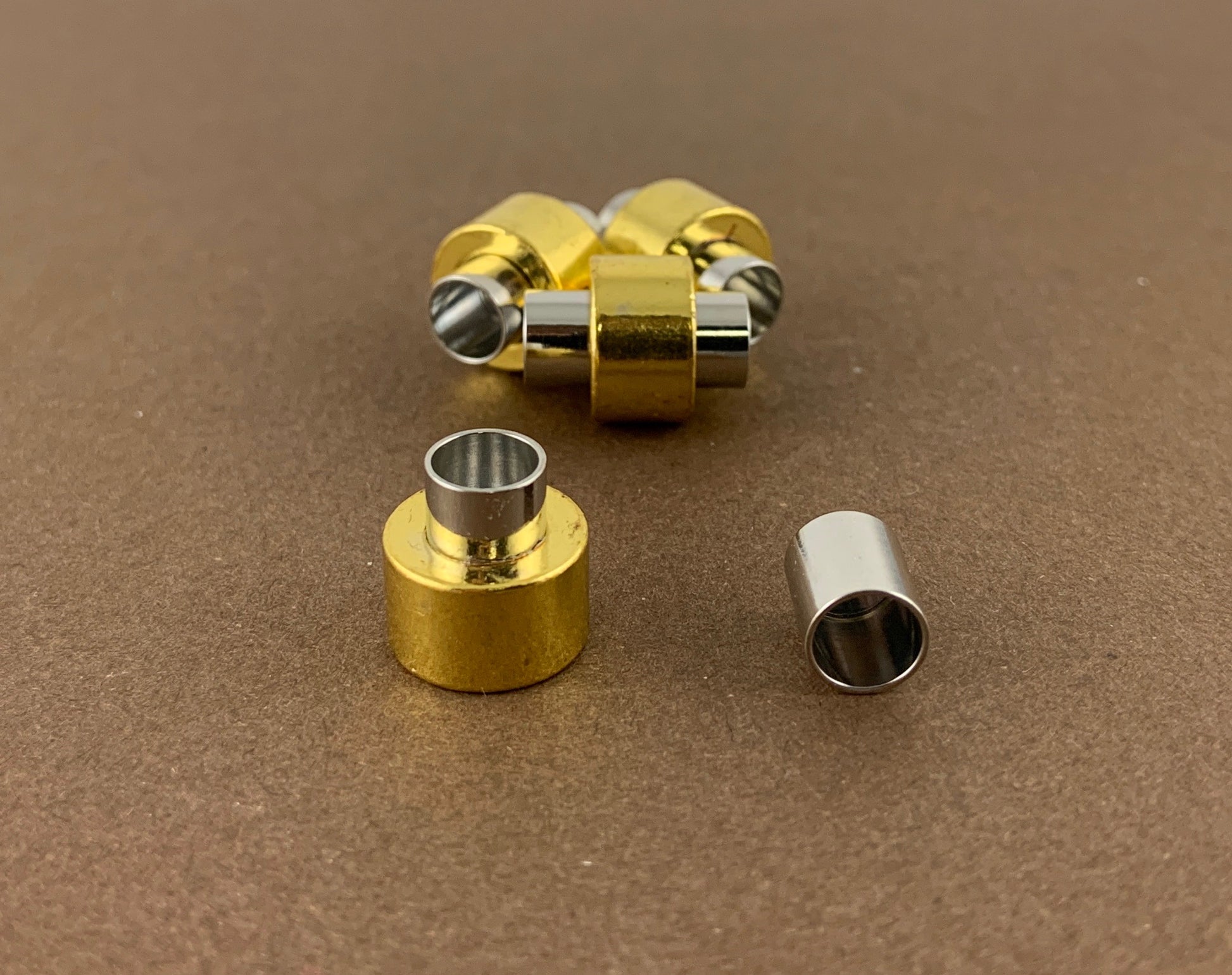 Gold Plated Leather Jewelry Magnetic Locks 2 sets | Bellaire Wholesale