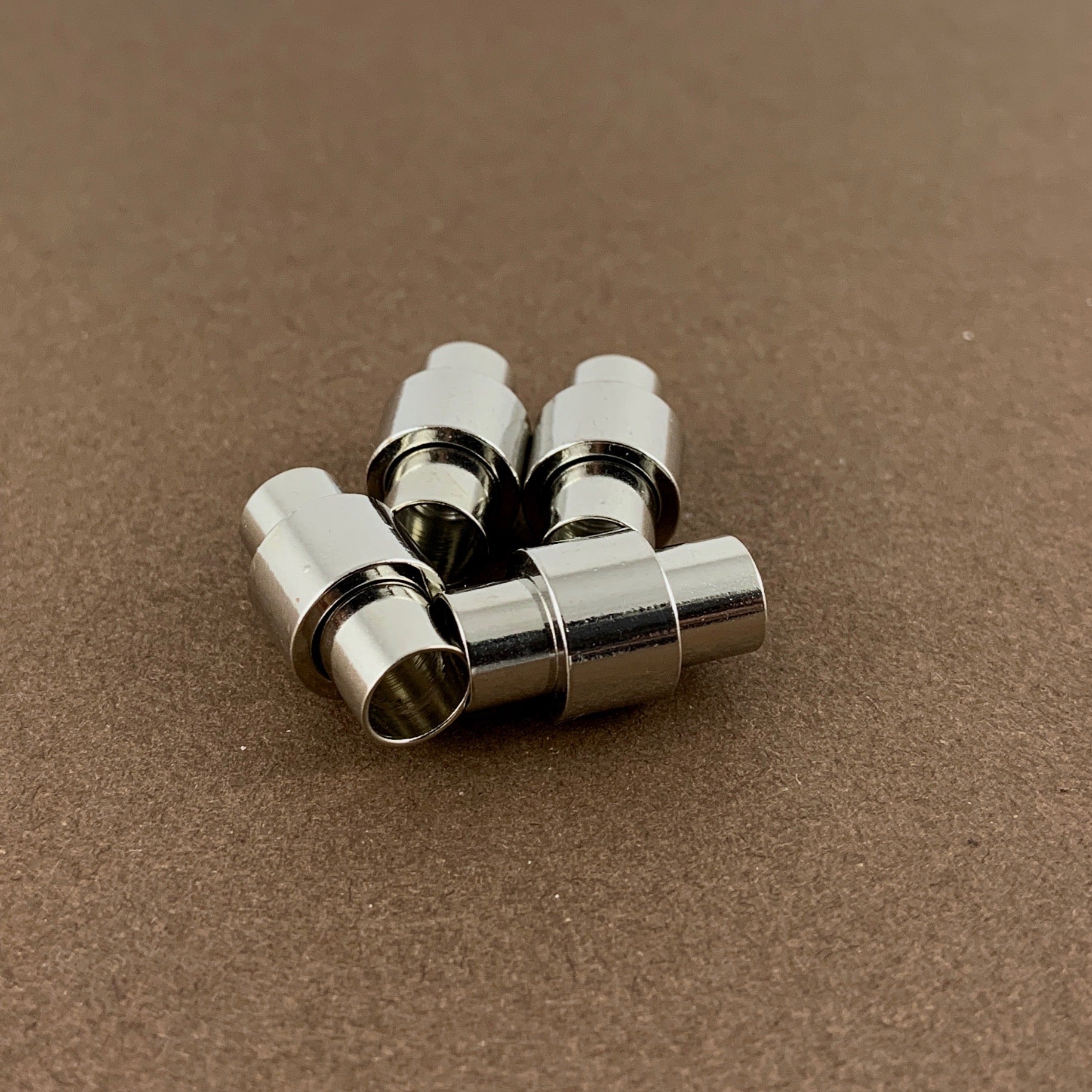 Leather Jewelry Magnetic Locks 2 sets, Silver | Bellaire Wholesale