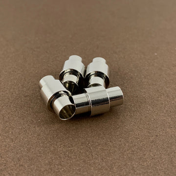 Leather Jewelry Magnetic Locks 2 sets, Silver | Bellaire Wholesale