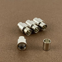 Leather Jewelry Magnetic Locks 2 sets, Silver | Bellaire Wholesale