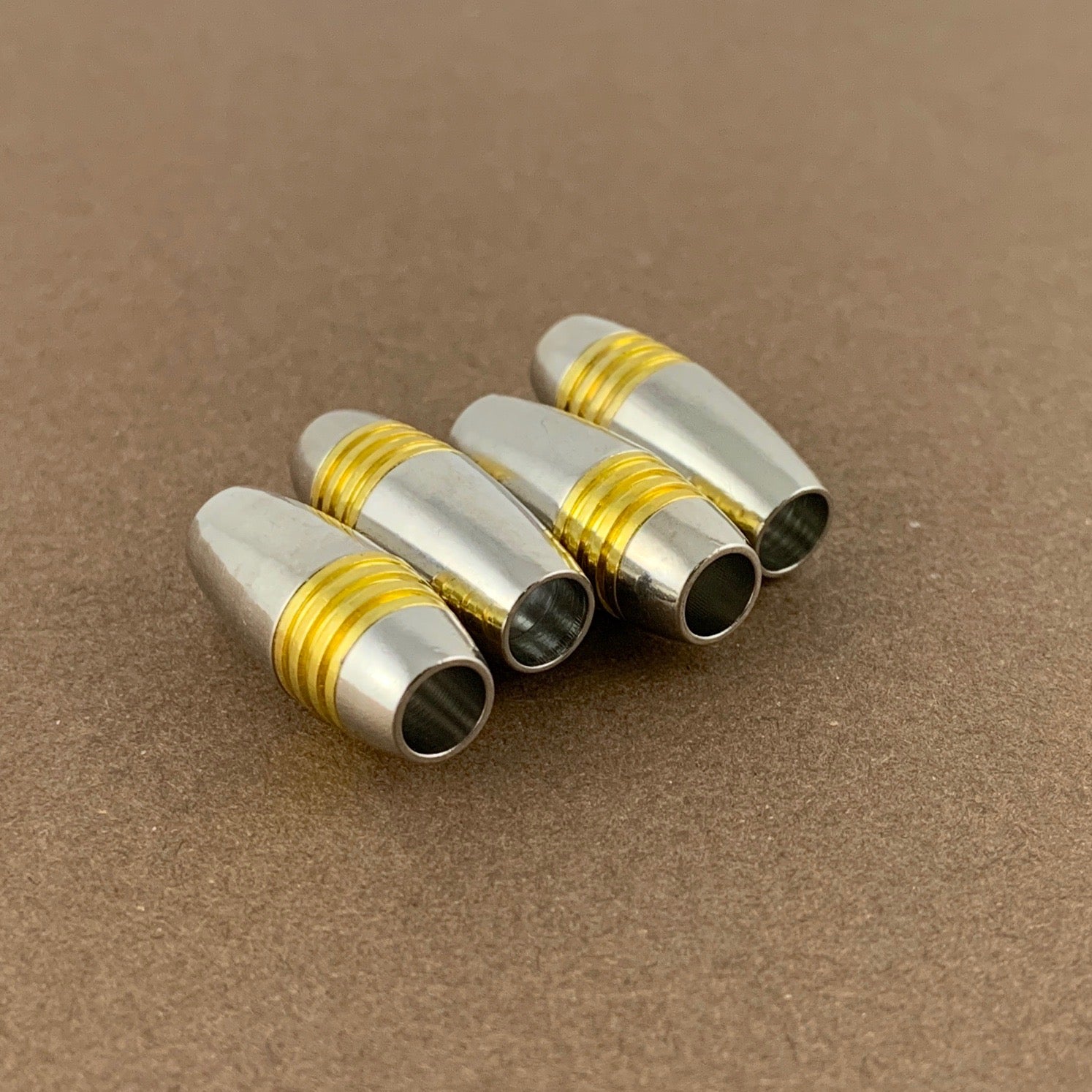 Gold Plated Leather Jewelry Magnetic Locks 2 sets | Bellaire Wholesale