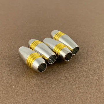 Gold Plated Leather Jewelry Magnetic Locks 2 sets | Bellaire Wholesale