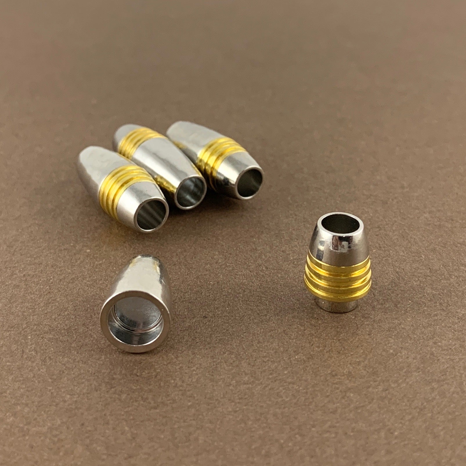 Gold Plated Leather Jewelry Magnetic Locks 2 sets | Bellaire Wholesale