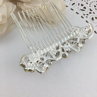 Silver Crystal Hair Comb, Bridal Hair Piece | Bellaire Wholesale