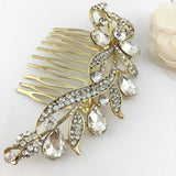 Gold Crystal Hair Comb, Bridal Hair Piece | Bellaire Wholesale