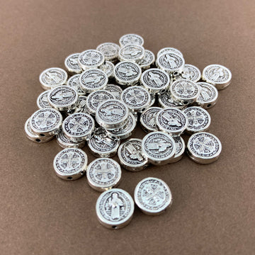 St. Benedict Beads, Antique Silver Bead | Bellaire Wholesale