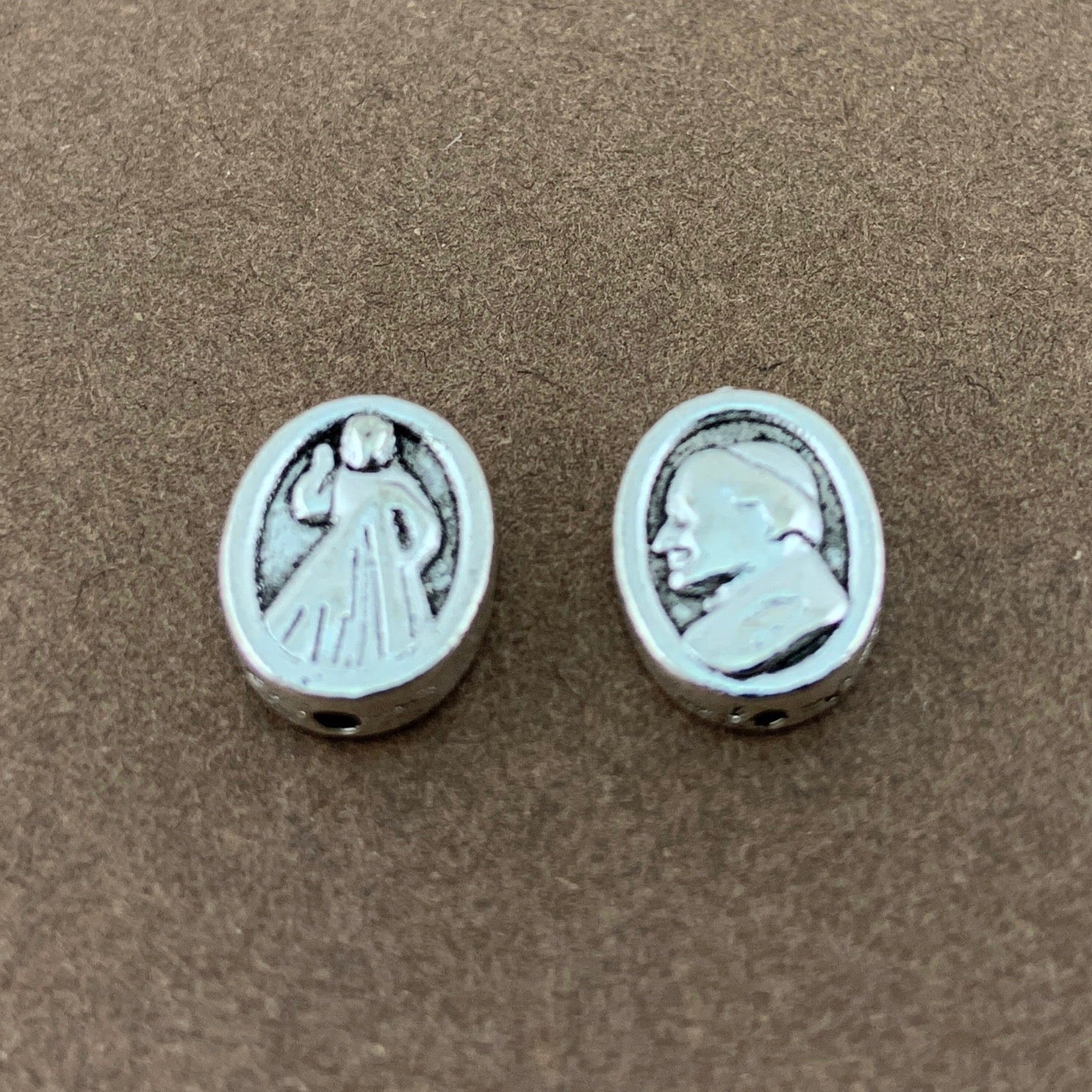 Alloy Catholic Beads, Antique Silver Bead | Bellaire Wholesale