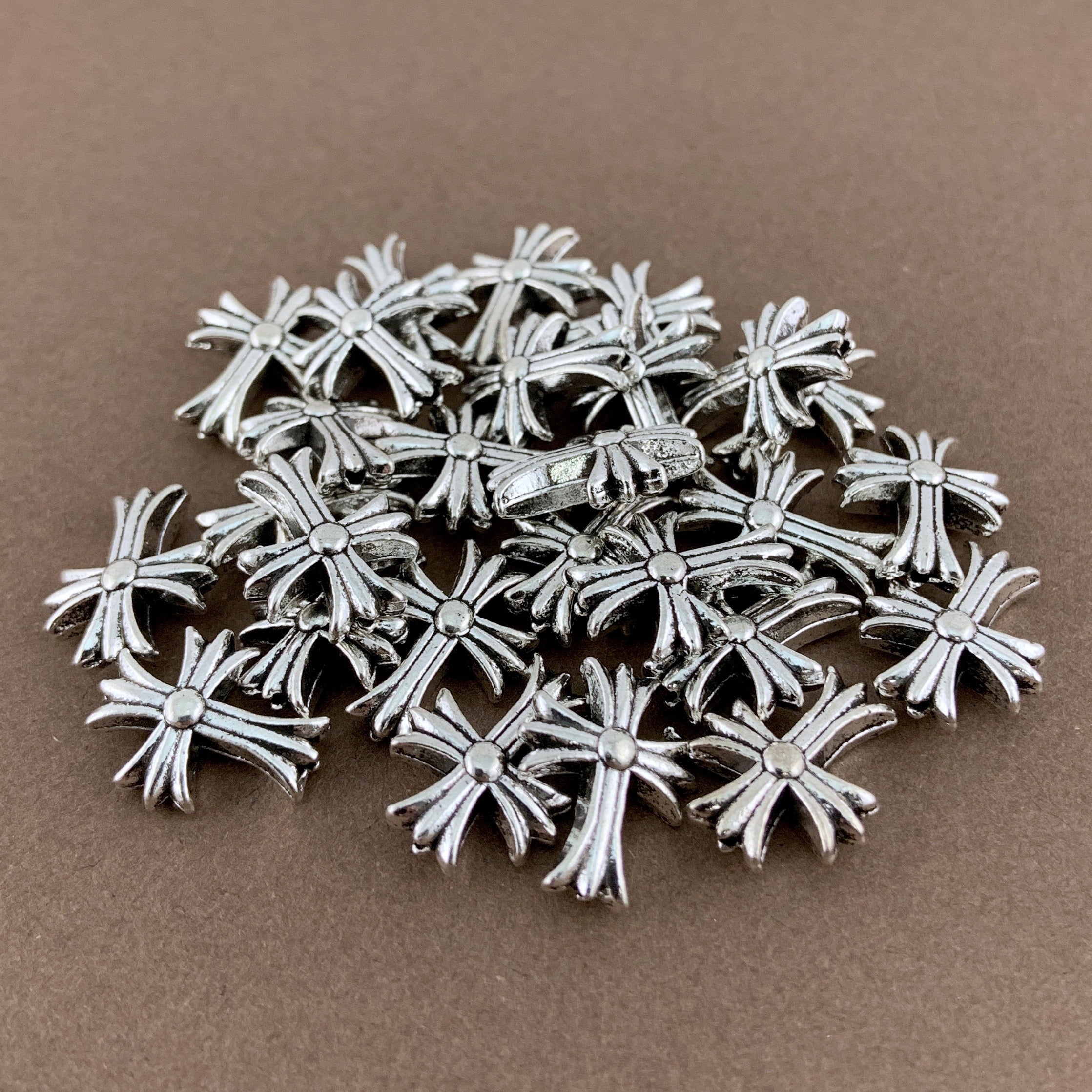 Cross Beads for Jewelry, Antique Silver Bead | Bellaire Wholesale