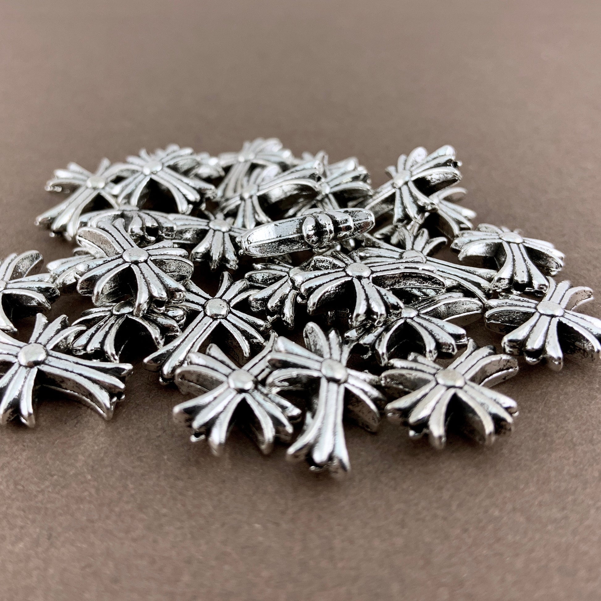 Cross Beads for Jewelry, Antique Silver Bead | Bellaire Wholesale