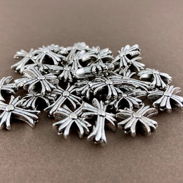 Cross Beads for Jewelry, Antique Silver Bead | Bellaire Wholesale