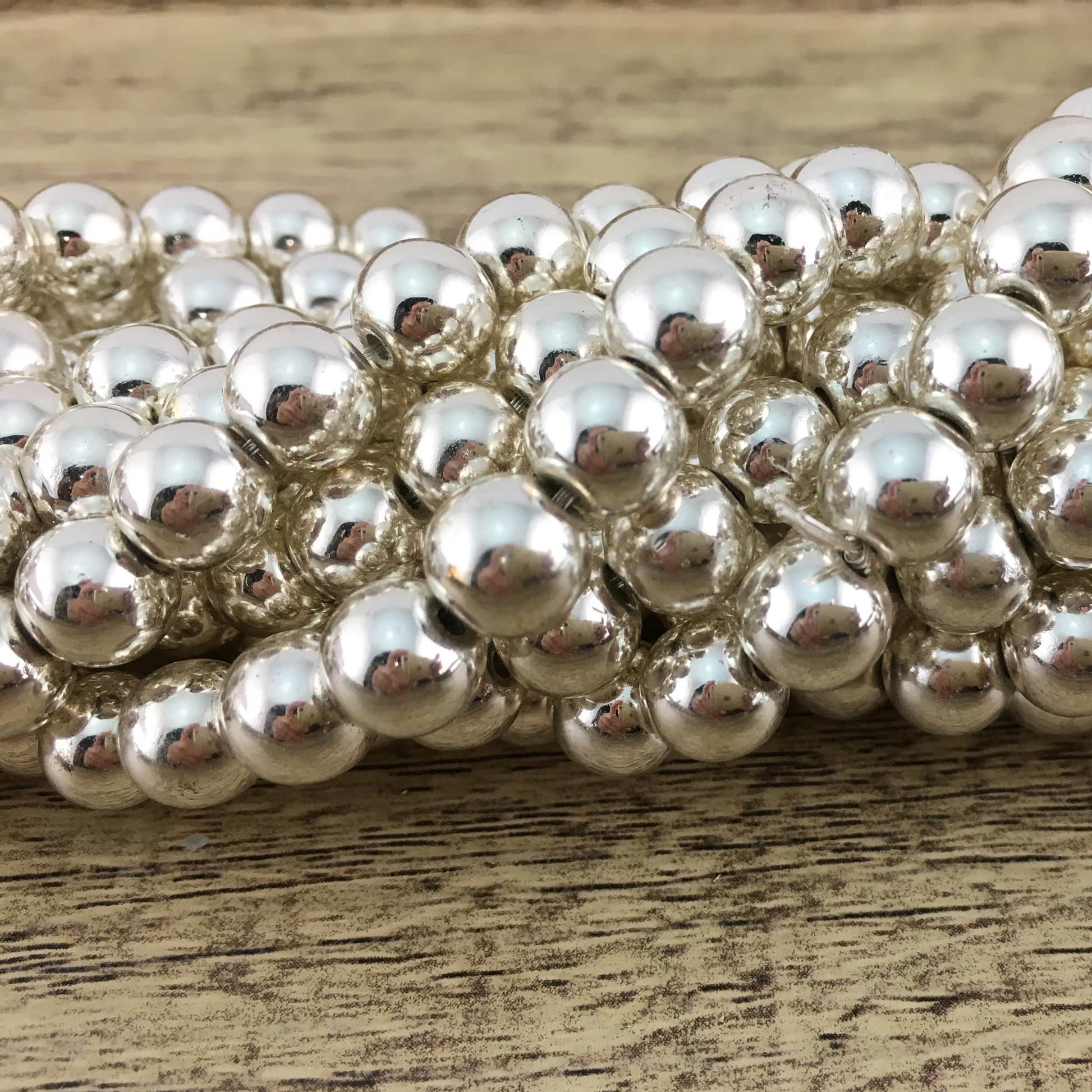 10mm Silver Hematite Bead | Bellaire Wholesale