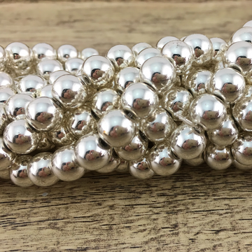 10mm Silver Hematite Bead | Bellaire Wholesale