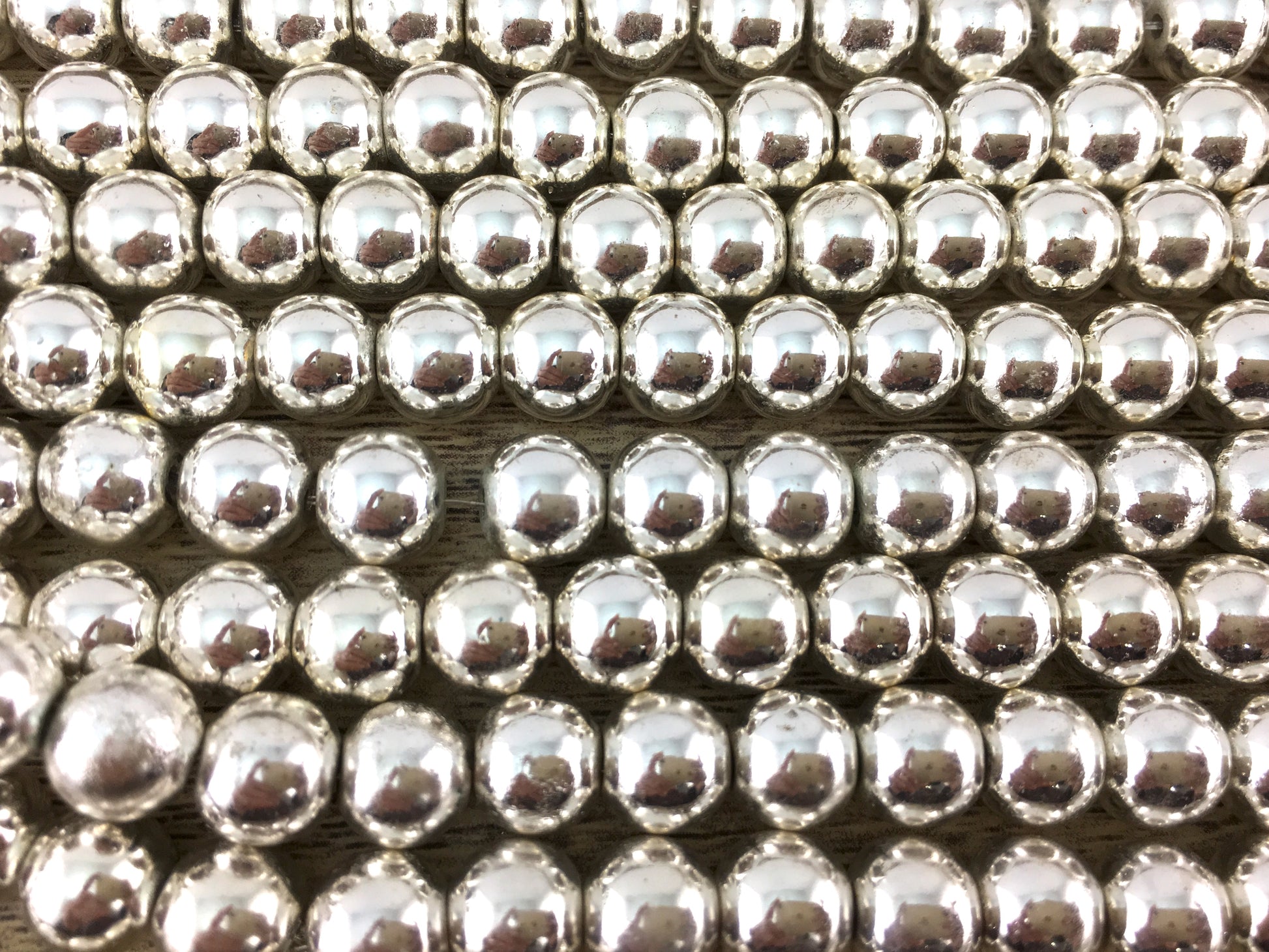 4mm Silver Hematite Bead | Bellaire Wholesale