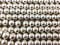 6mm Silver Hematite Bead | Bellaire Wholesale