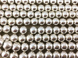 8mm Silver Hematite Bead | Bellaire Wholesale