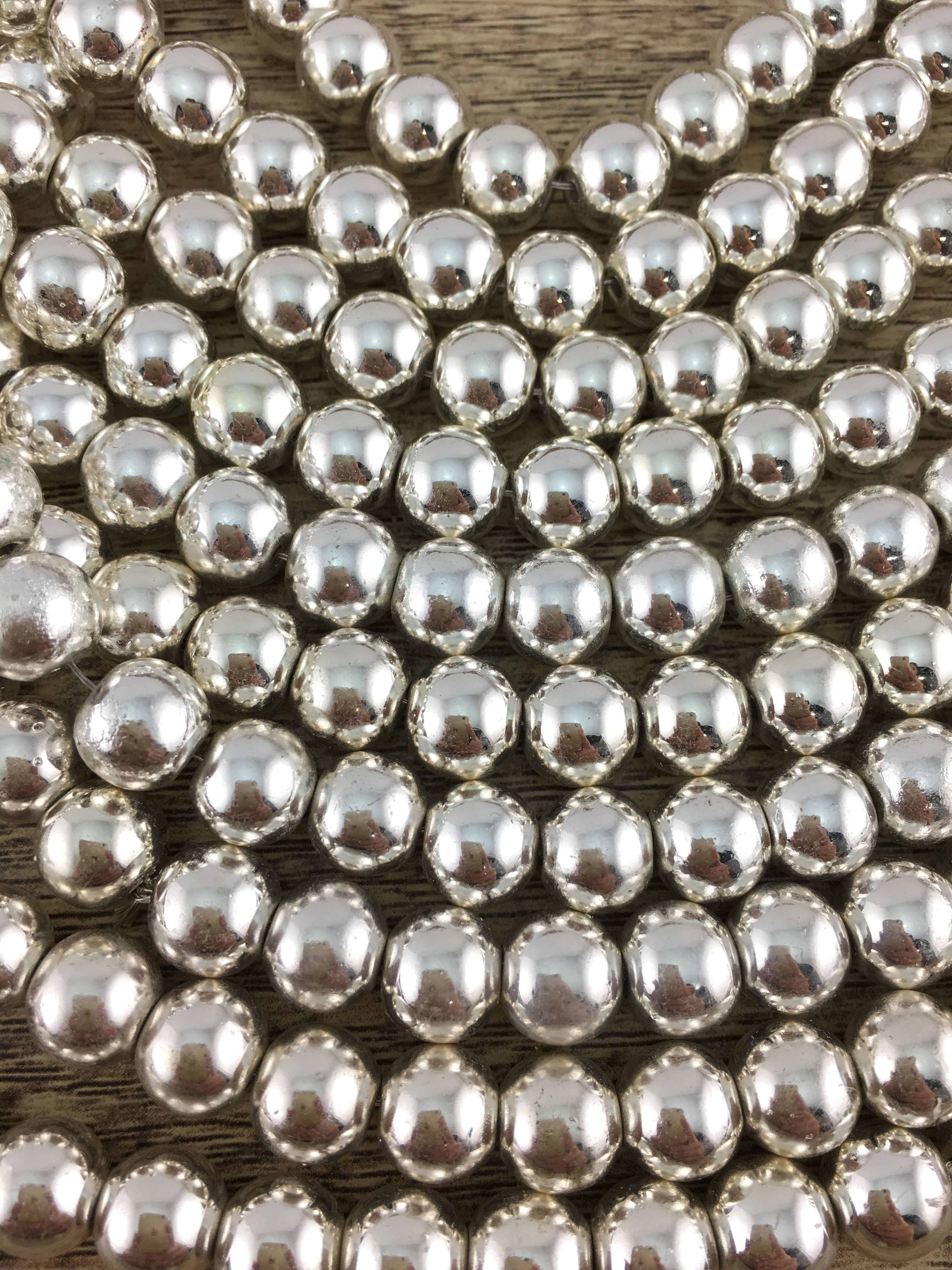 6mm Silver Hematite Bead | Bellaire Wholesale