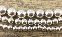 12mm Silver Hematite Bead | Bellaire Wholesale