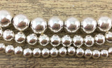 8mm Silver Hematite Bead | Bellaire Wholesale