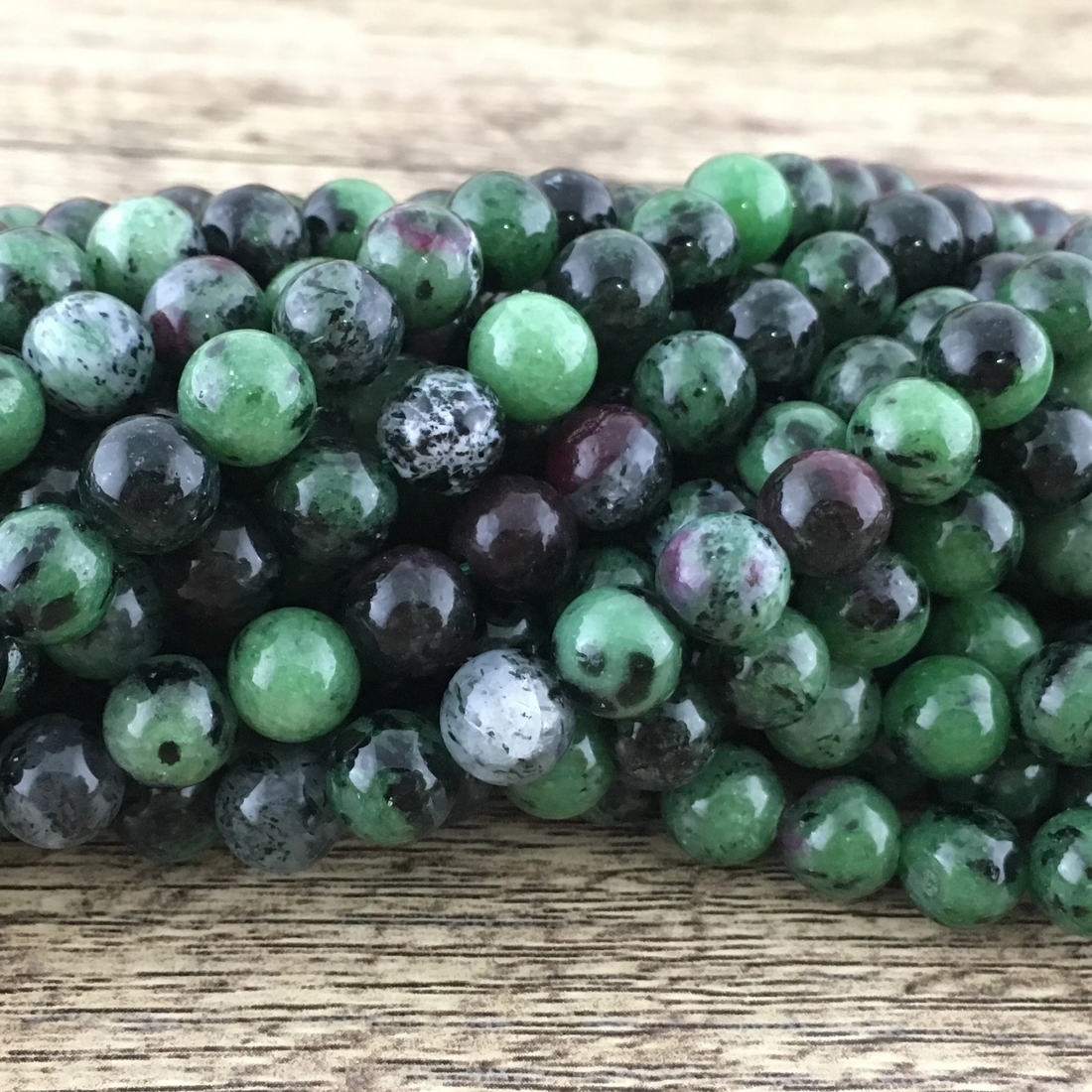6mm Epidote Beads | Bellaire Wholesale