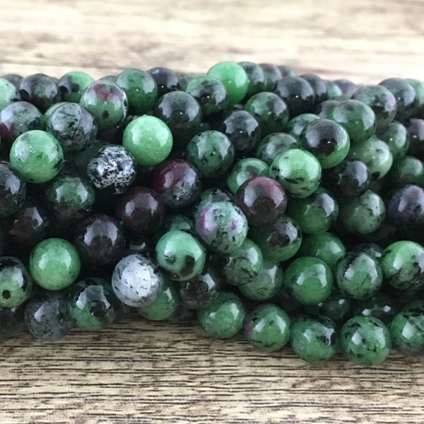 8mm Epidote Beads | Bellaire Wholesale