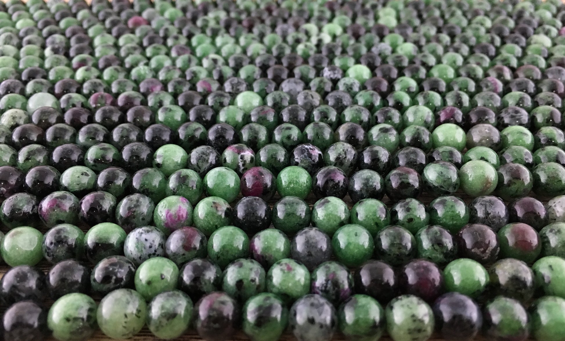 8mm Epidote Beads | Bellaire Wholesale