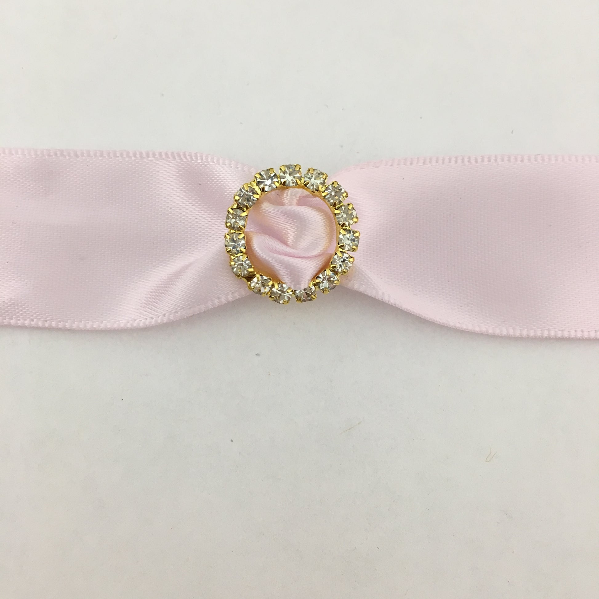 Gold Round Invitation Buckle Embellishments | Bellaire Wholesale