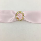 Gold Round Invitation Buckle Embellishments | Bellaire Wholesale