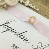 Gold Round Invitation Buckle Embellishments | Bellaire Wholesale