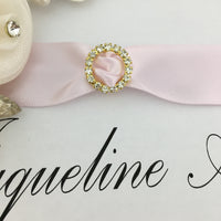 Gold Round Invitation Buckle Embellishments | Bellaire Wholesale