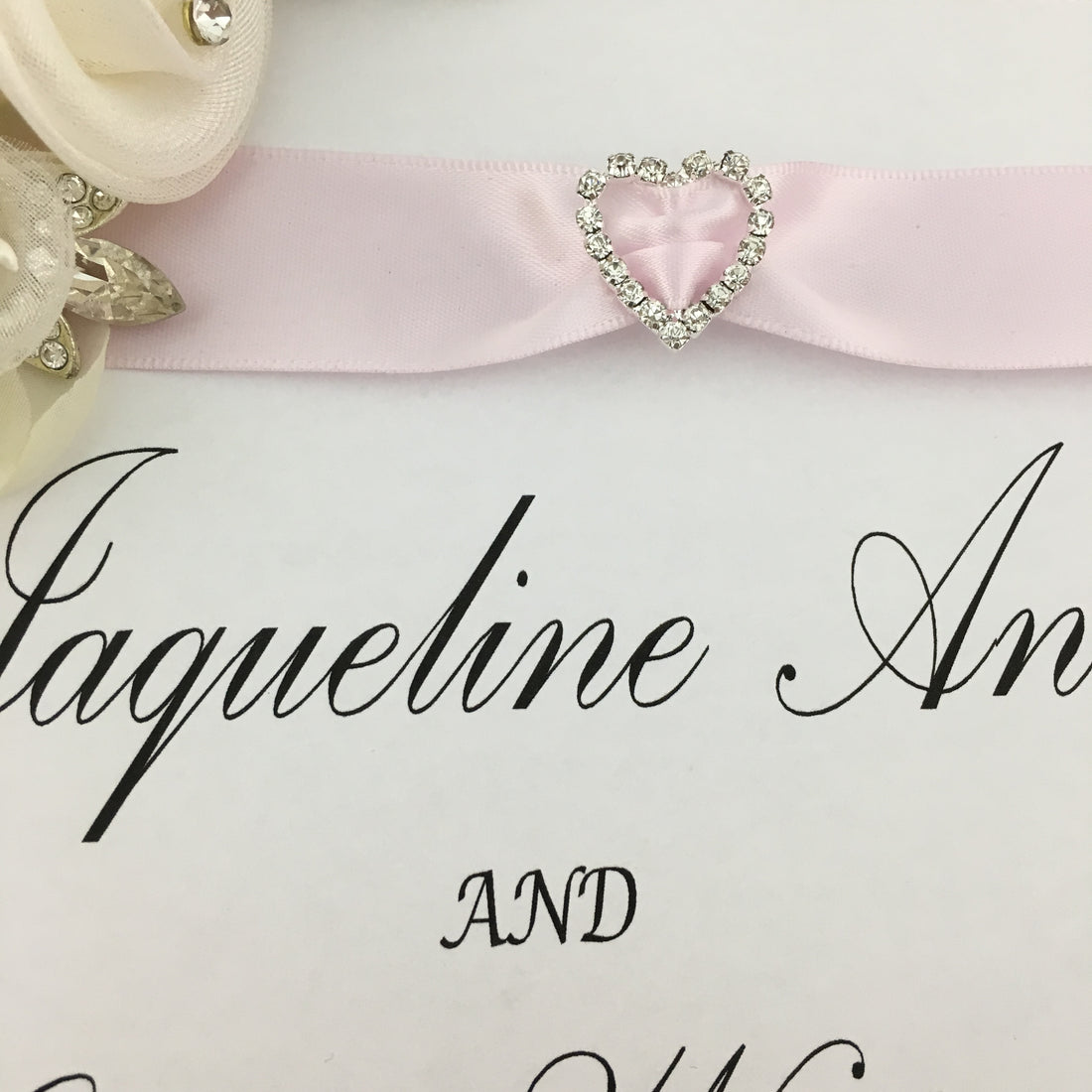 Silver Heart Invitation Buckle Embellishments | Bellaire Wholesale