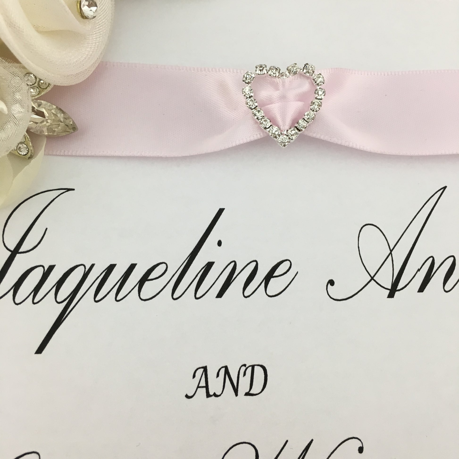 Silver Heart Invitation Buckle Embellishments | Bellaire Wholesale