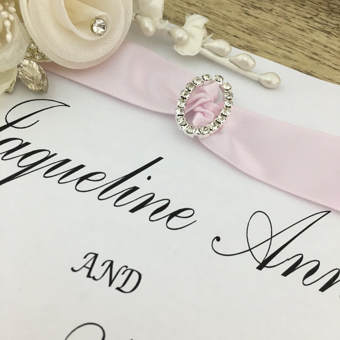 Silver Oval Invitation Buckle Embellishments | Bellaire Wholesale
