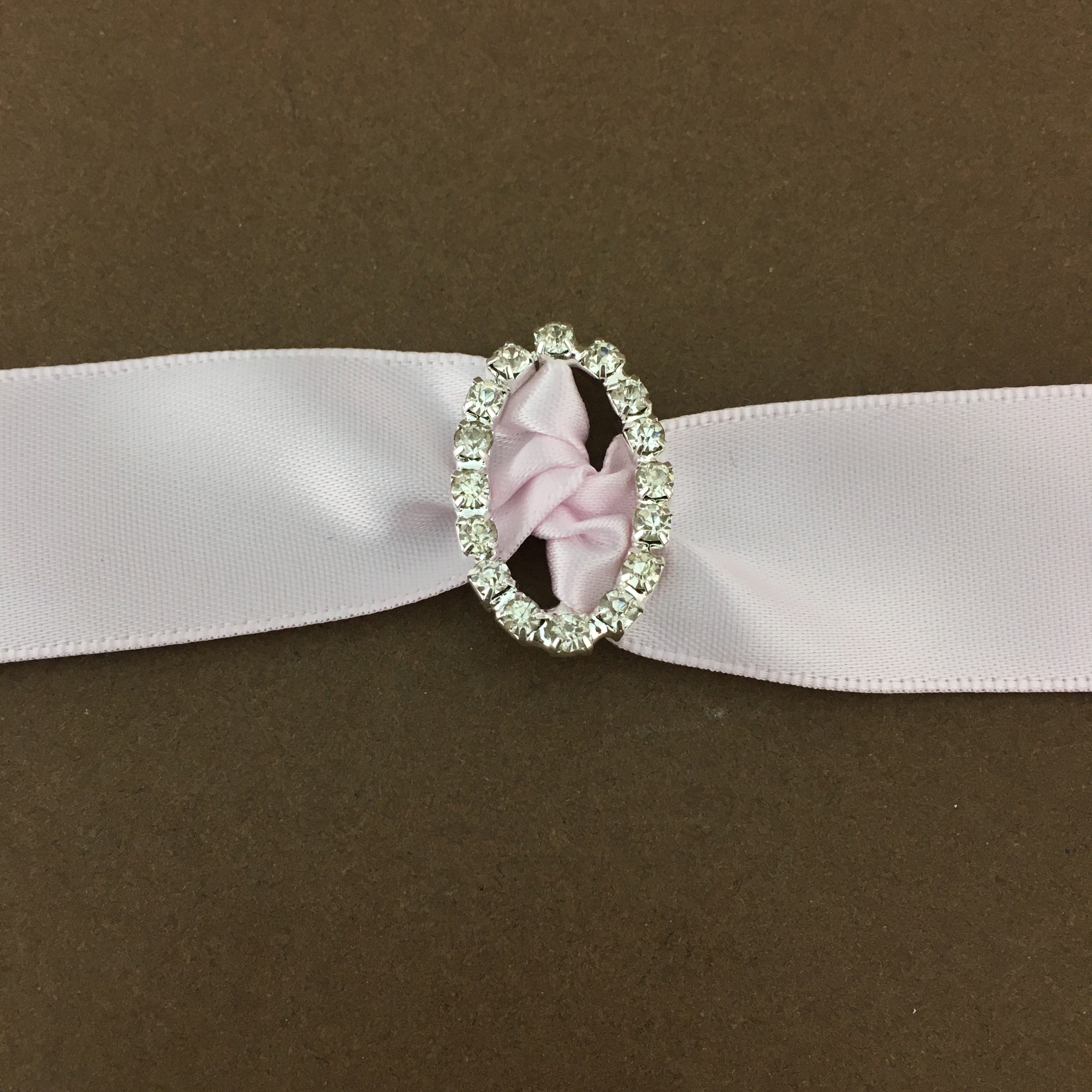 Silver Oval Invitation Buckle Embellishments | Bellaire Wholesale