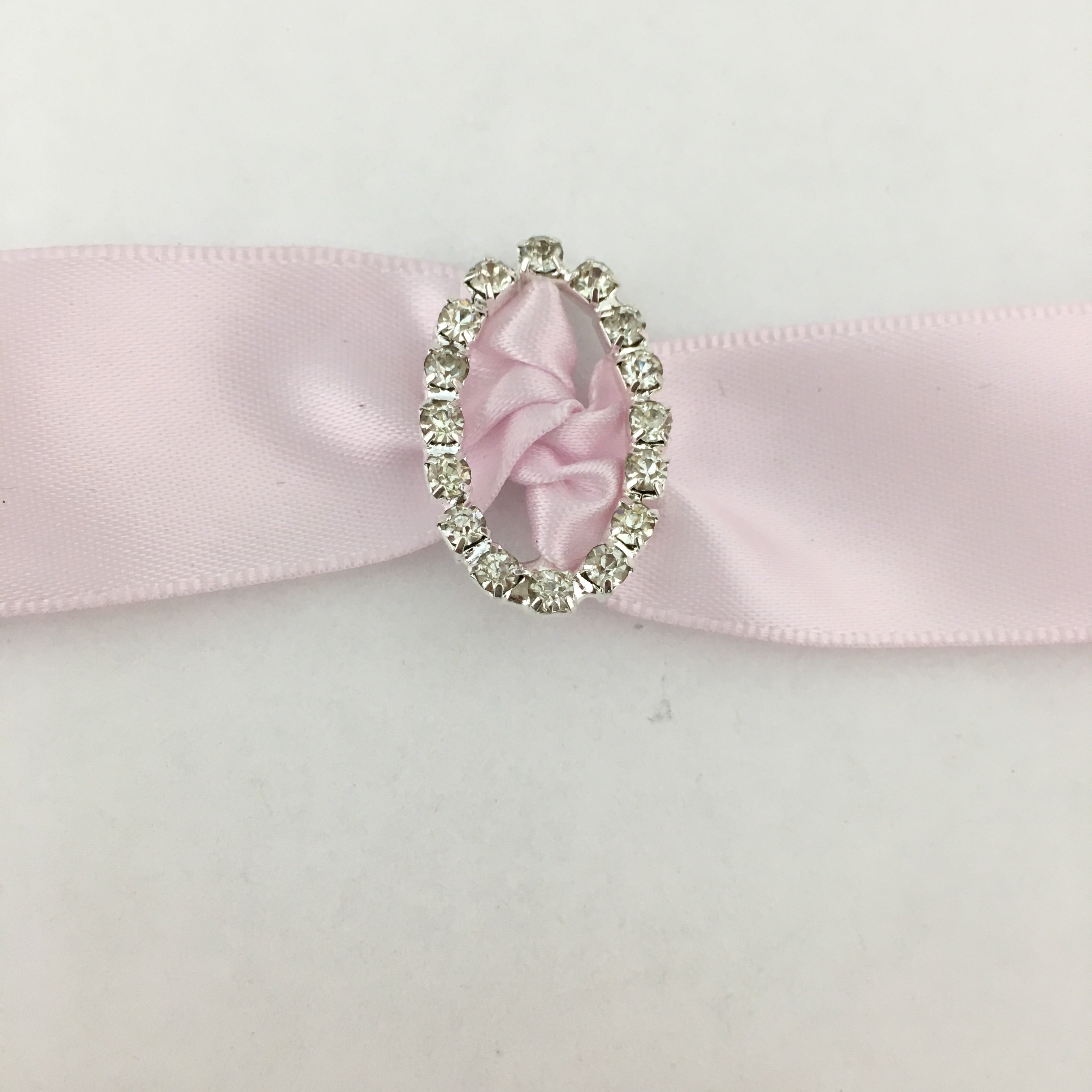 Silver Oval Invitation Buckle Embellishments | Bellaire Wholesale
