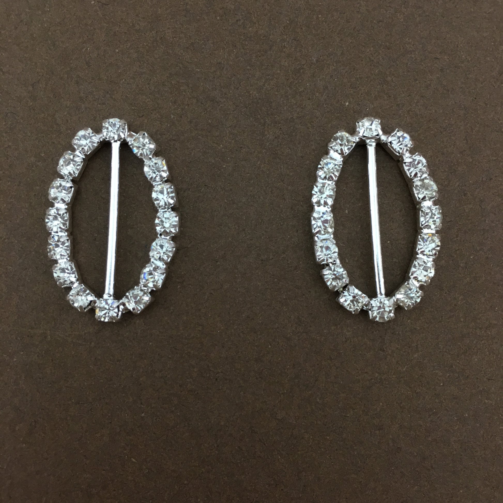Silver Oval Invitation Buckle Embellishments | Bellaire Wholesale