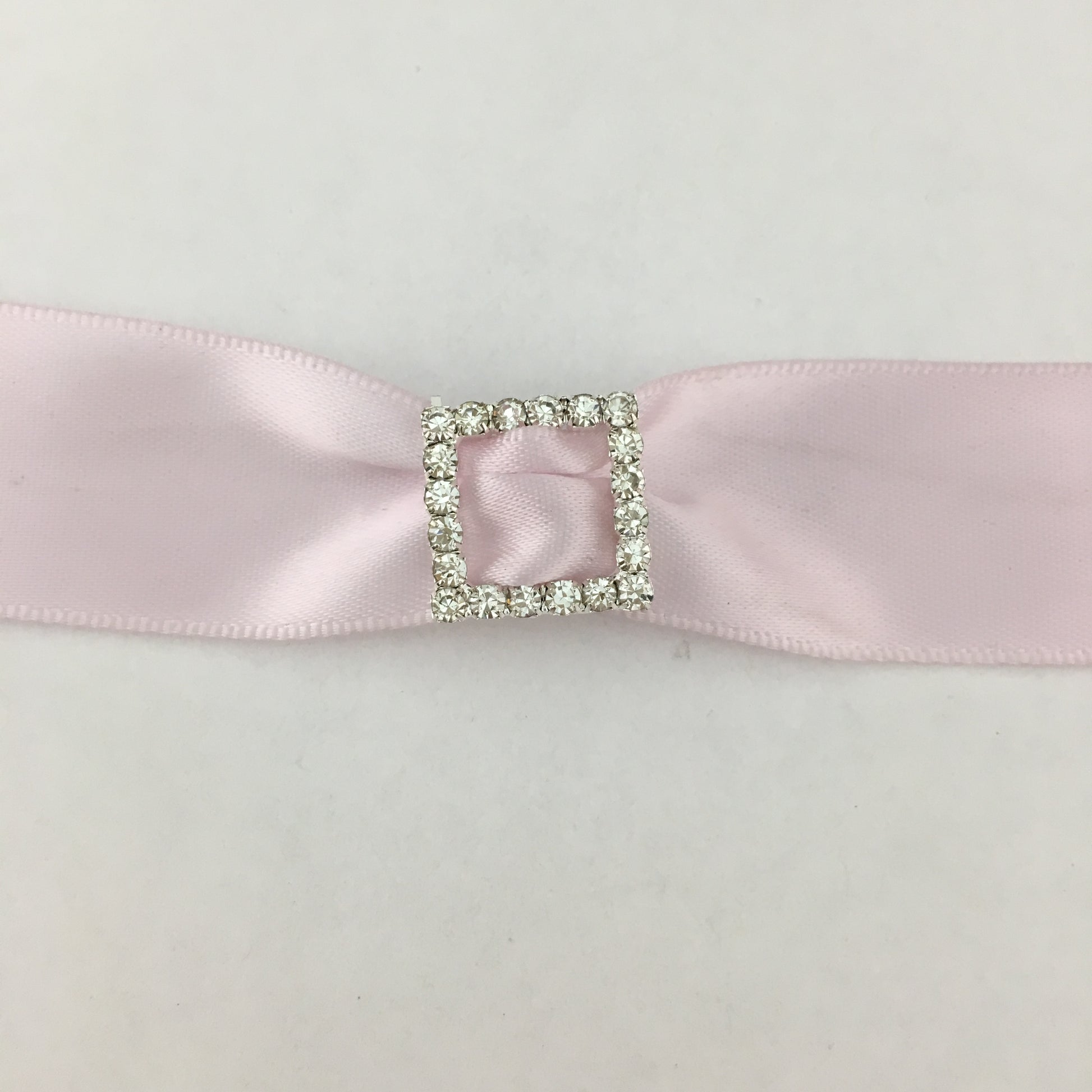 Silver Square Invitation Buckle Embellishments | Bellaire Wholesale
