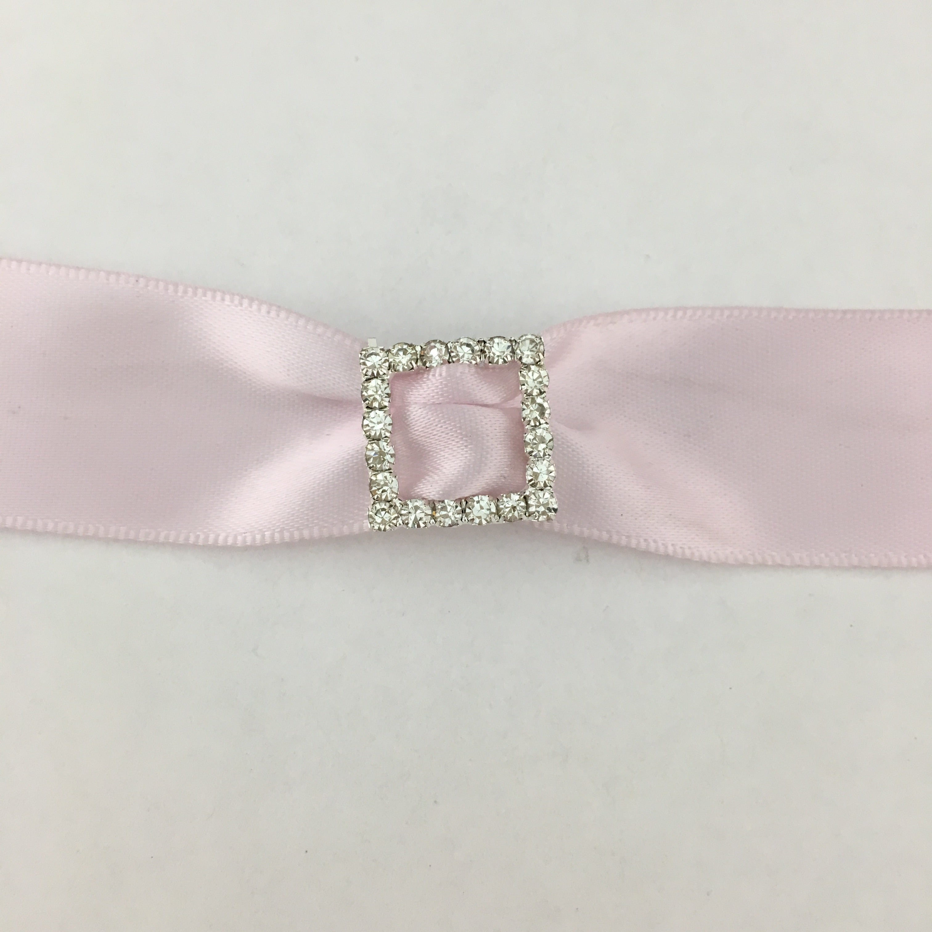 Silver Square Invitation Buckle Embellishments | Bellaire Wholesale