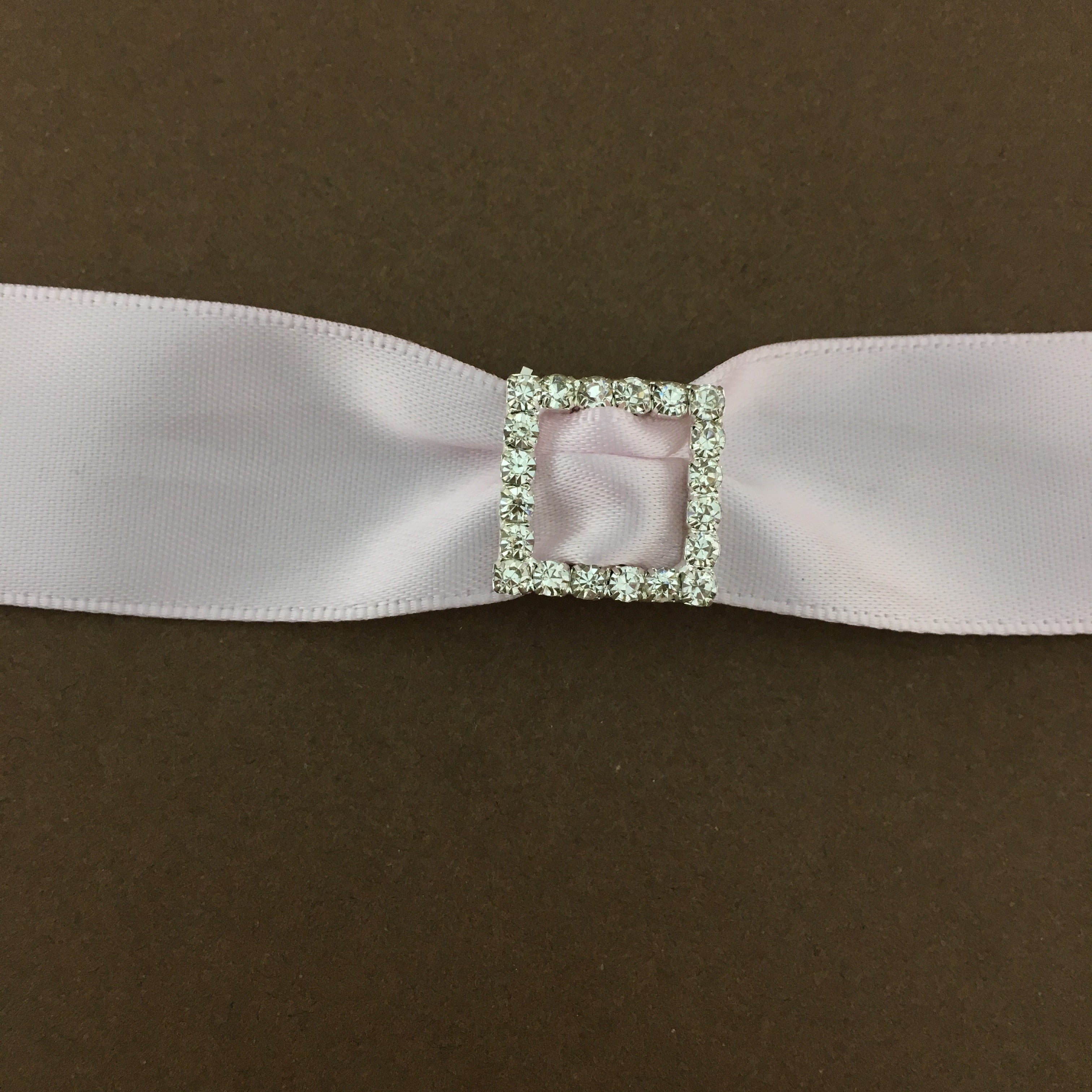 Silver Square Invitation Buckle Embellishments | Bellaire Wholesale