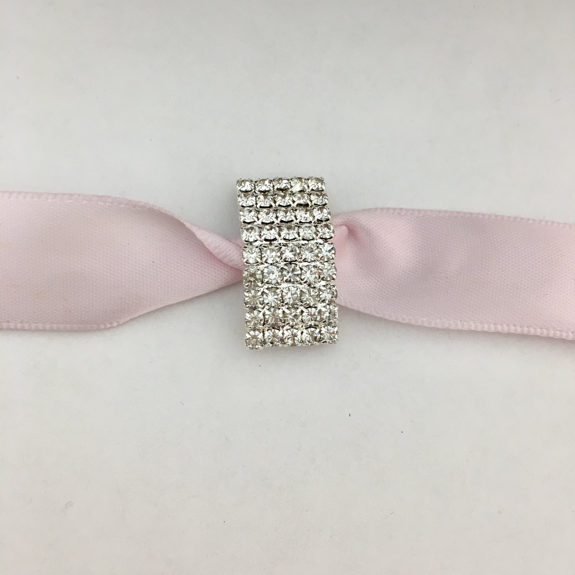 Silver Rectangle Invitation Buckle Embellishments | Bellaire Wholesale