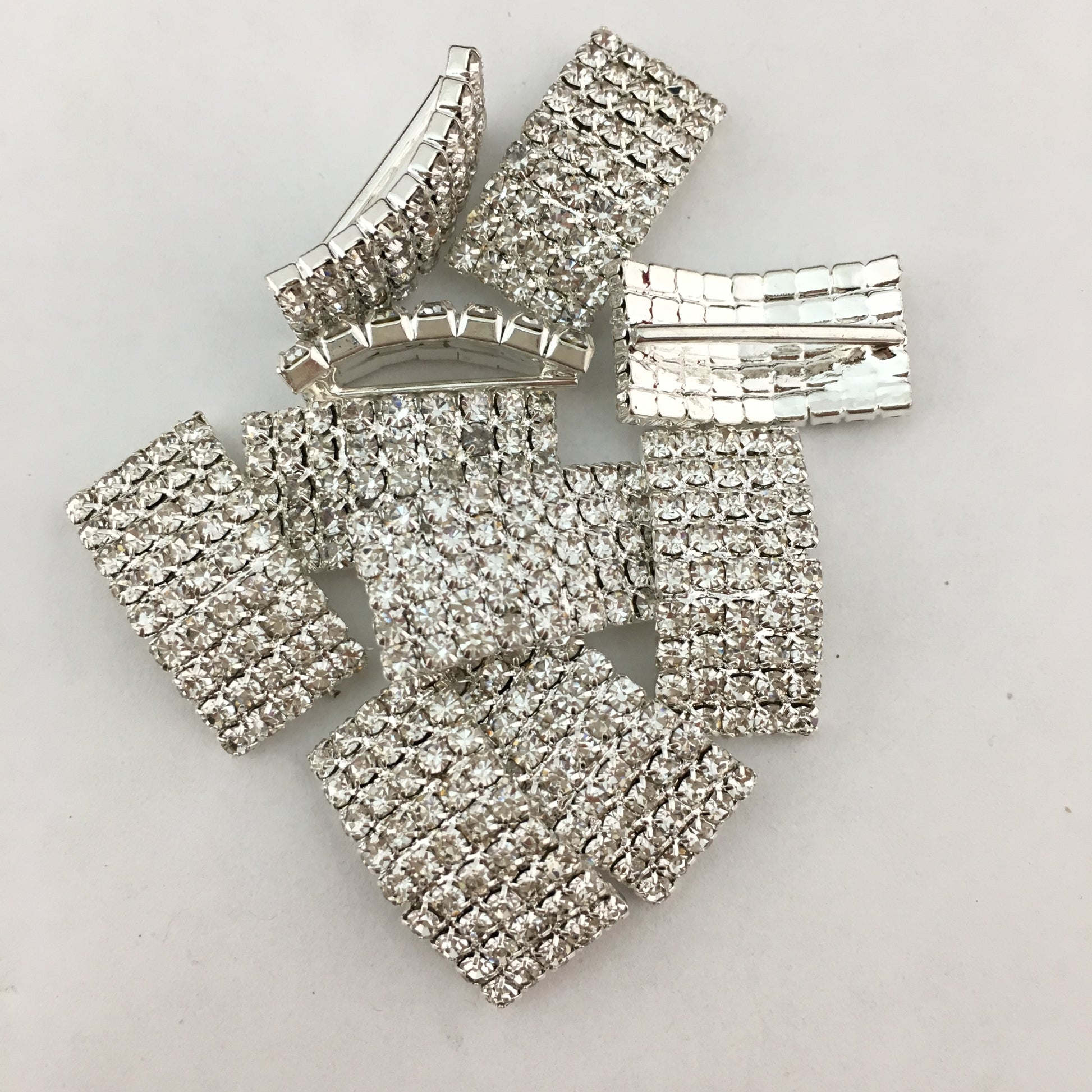 Silver Rectangle Invitation Buckle Embellishments | Bellaire Wholesale