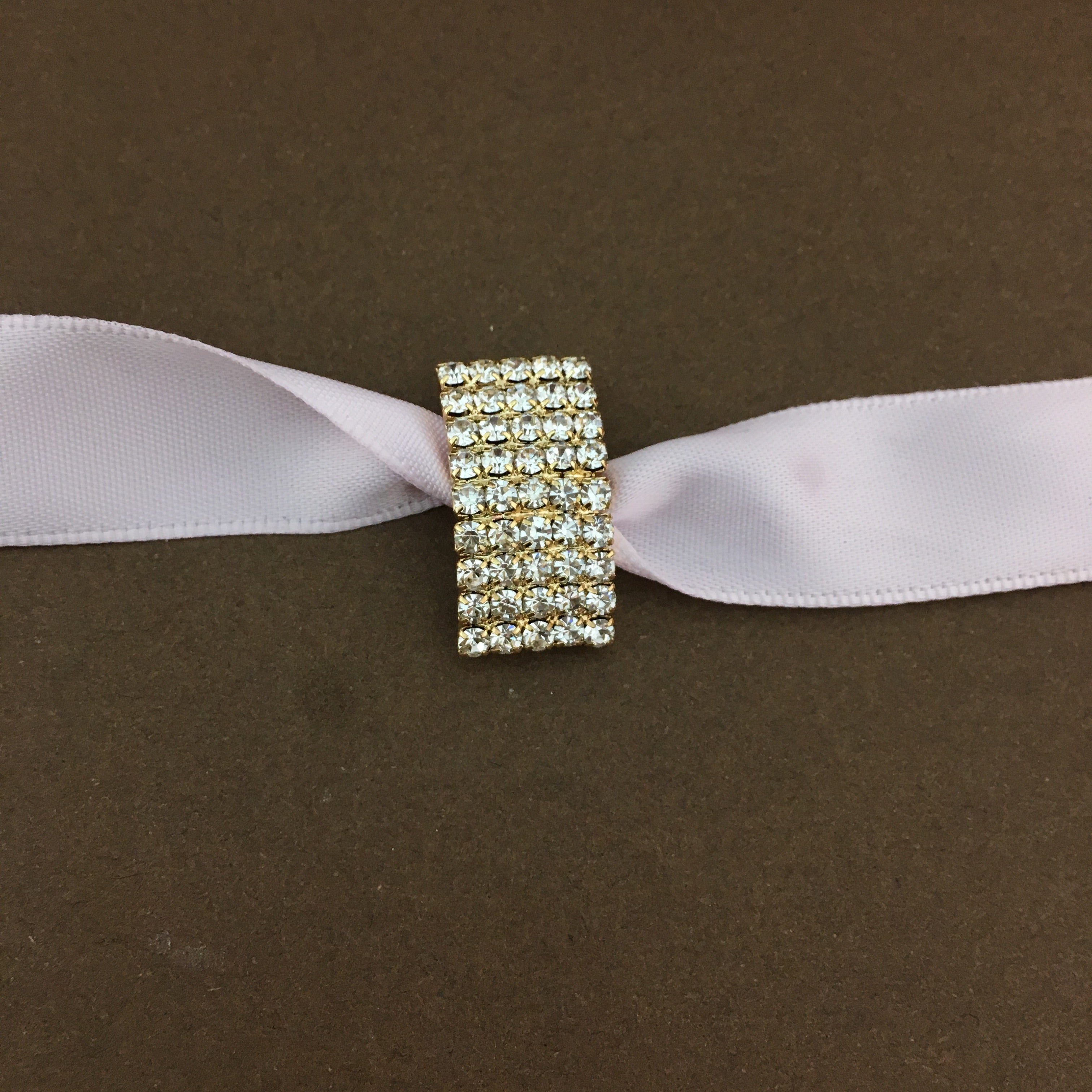 Gold Rectangle Invitation Buckle Embellishments | Bellaire Wholesale