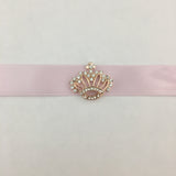 Rose Gold Crown Invitation Buckle Embellishments | Bellaire Wholesale