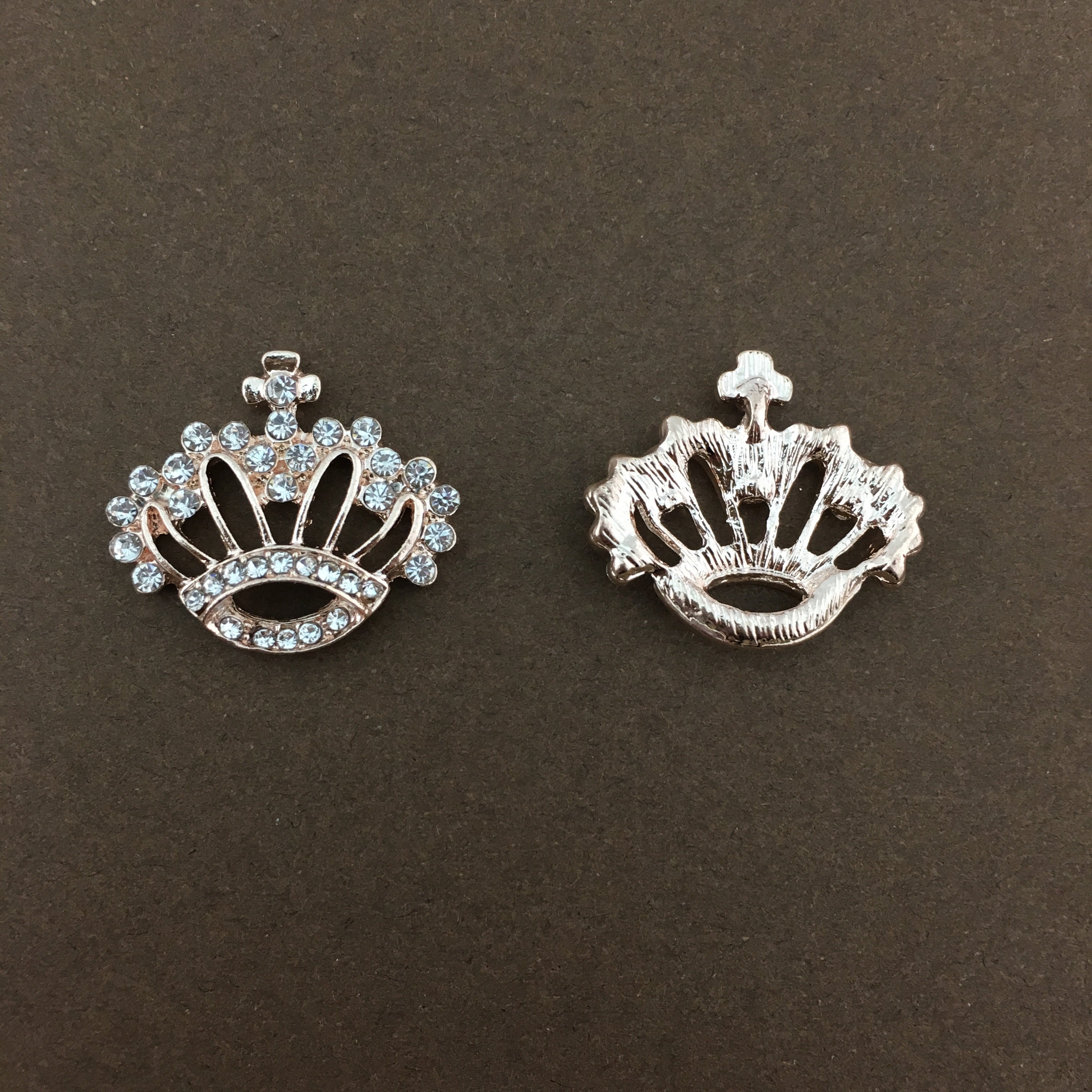 Rose Gold Crown Invitation Buckle Embellishments | Bellaire Wholesale