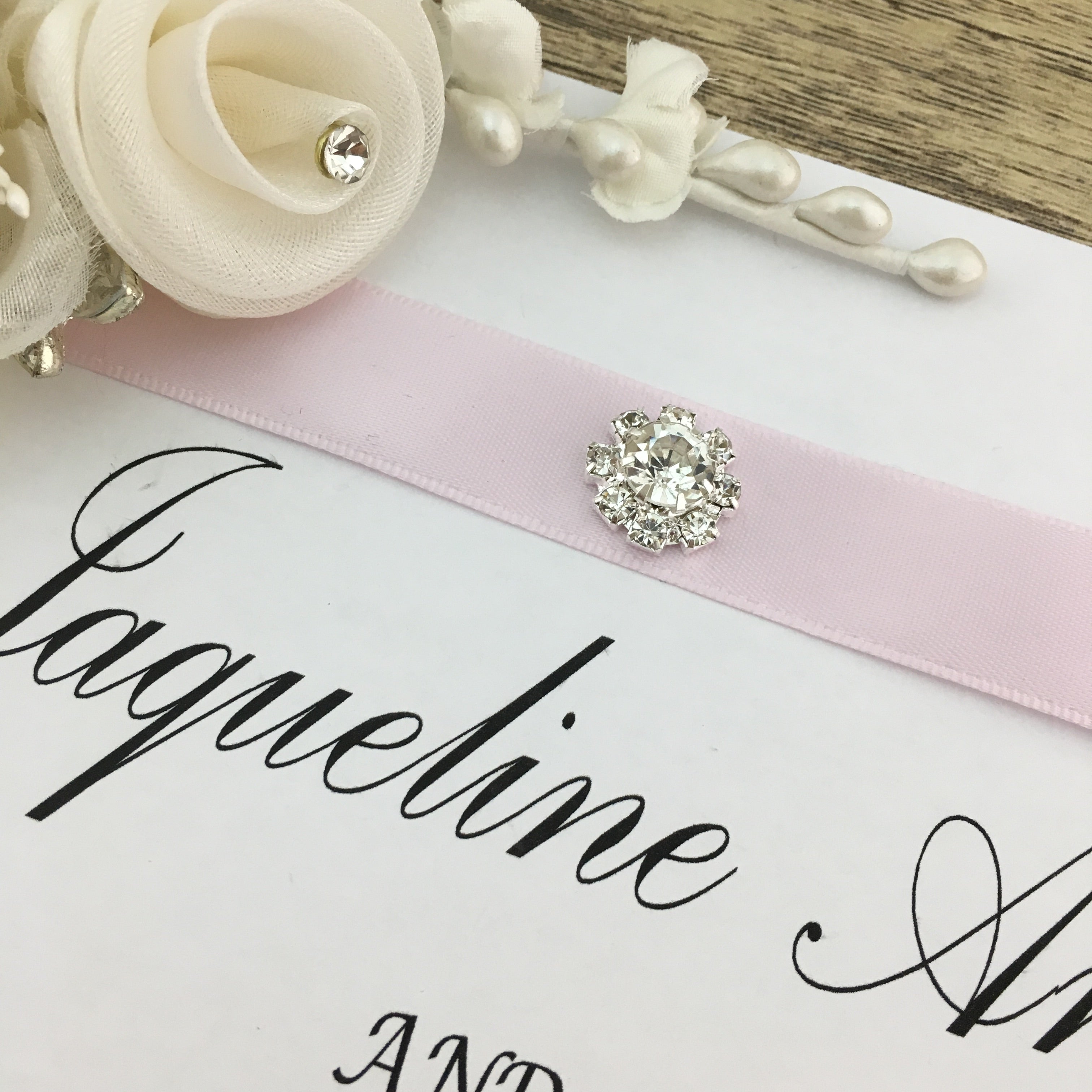 Silver Round Invitation Buckle Embellishments | Bellaire Wholesale