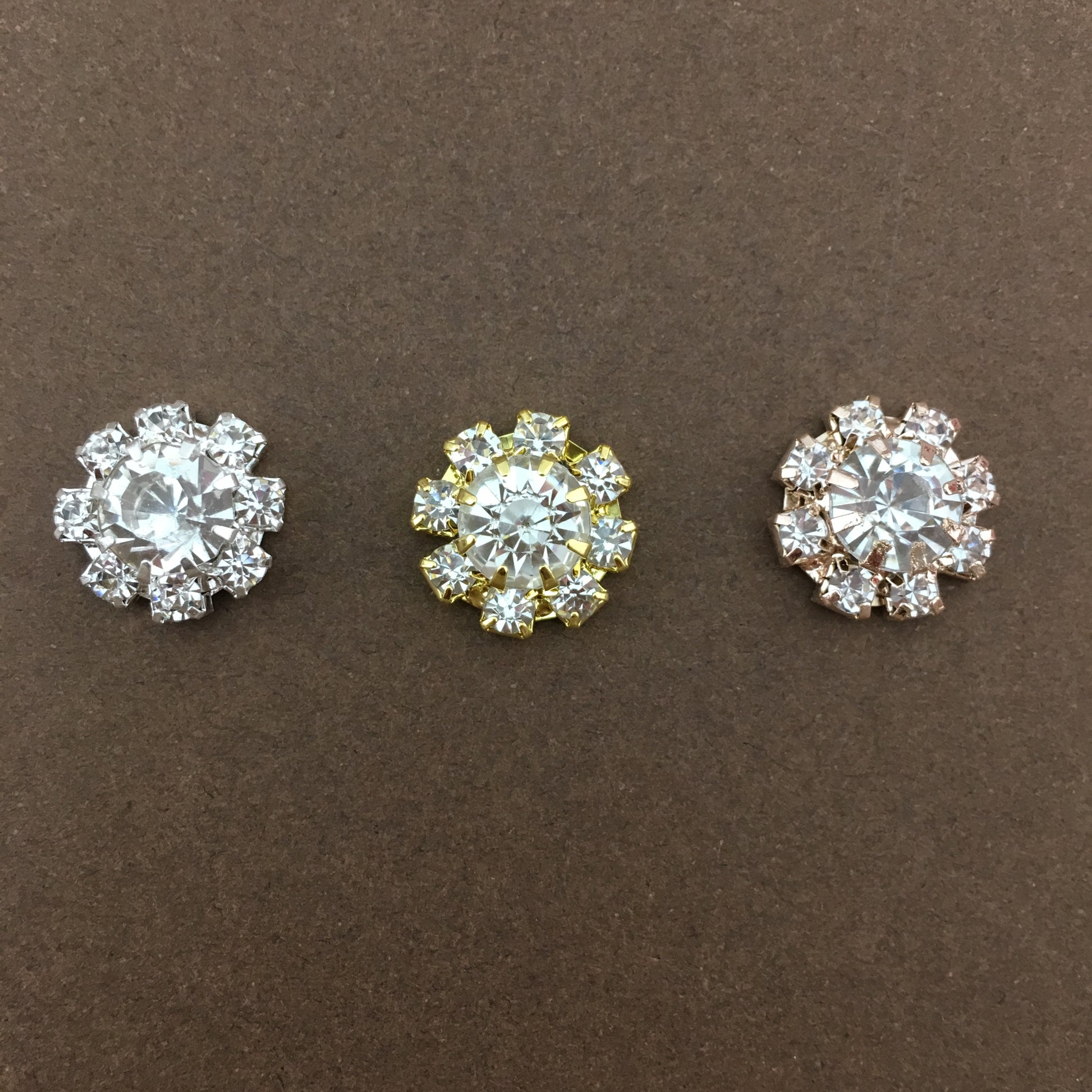 Silver Round Invitation Buckle Embellishments | Bellaire Wholesale