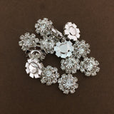 Silver Round Invitation Buckle Embellishments | Bellaire Wholesale